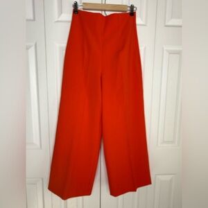 Zara Orange Cropped Culottes